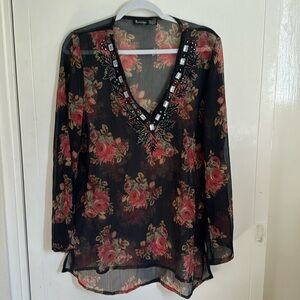 Jewl sheer blouse